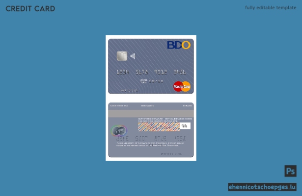 Mustervorschau der Philippines Banco de Oro Mastercard